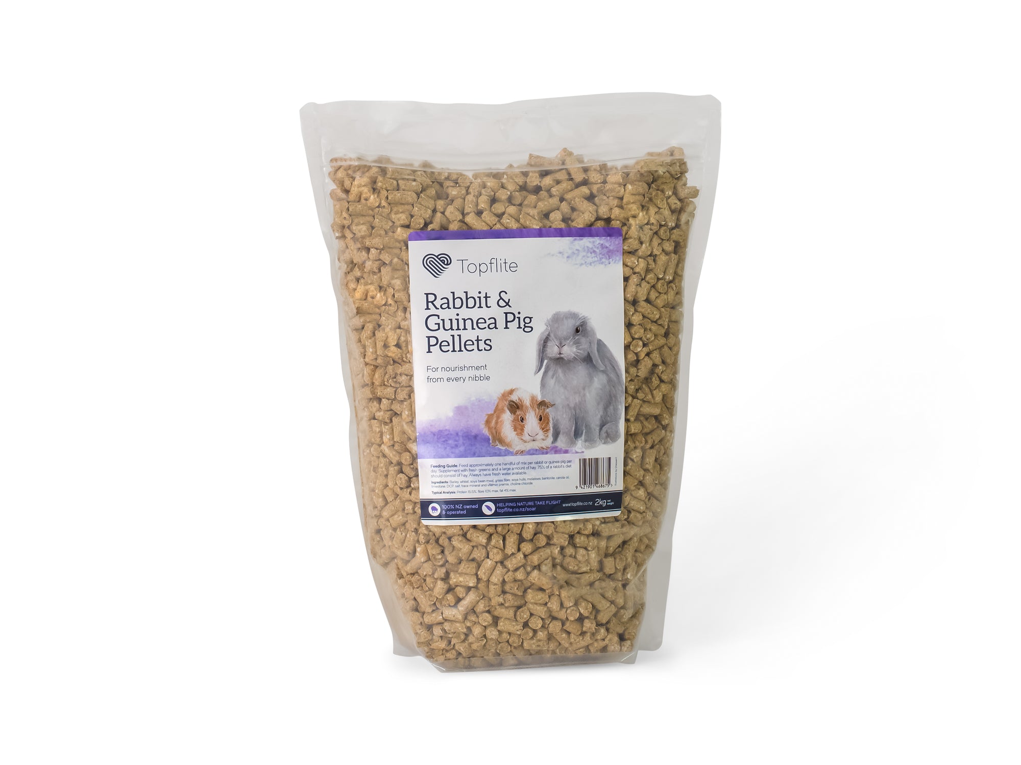 Topflite 2kg Rabbit & Guinea Pig Pellets