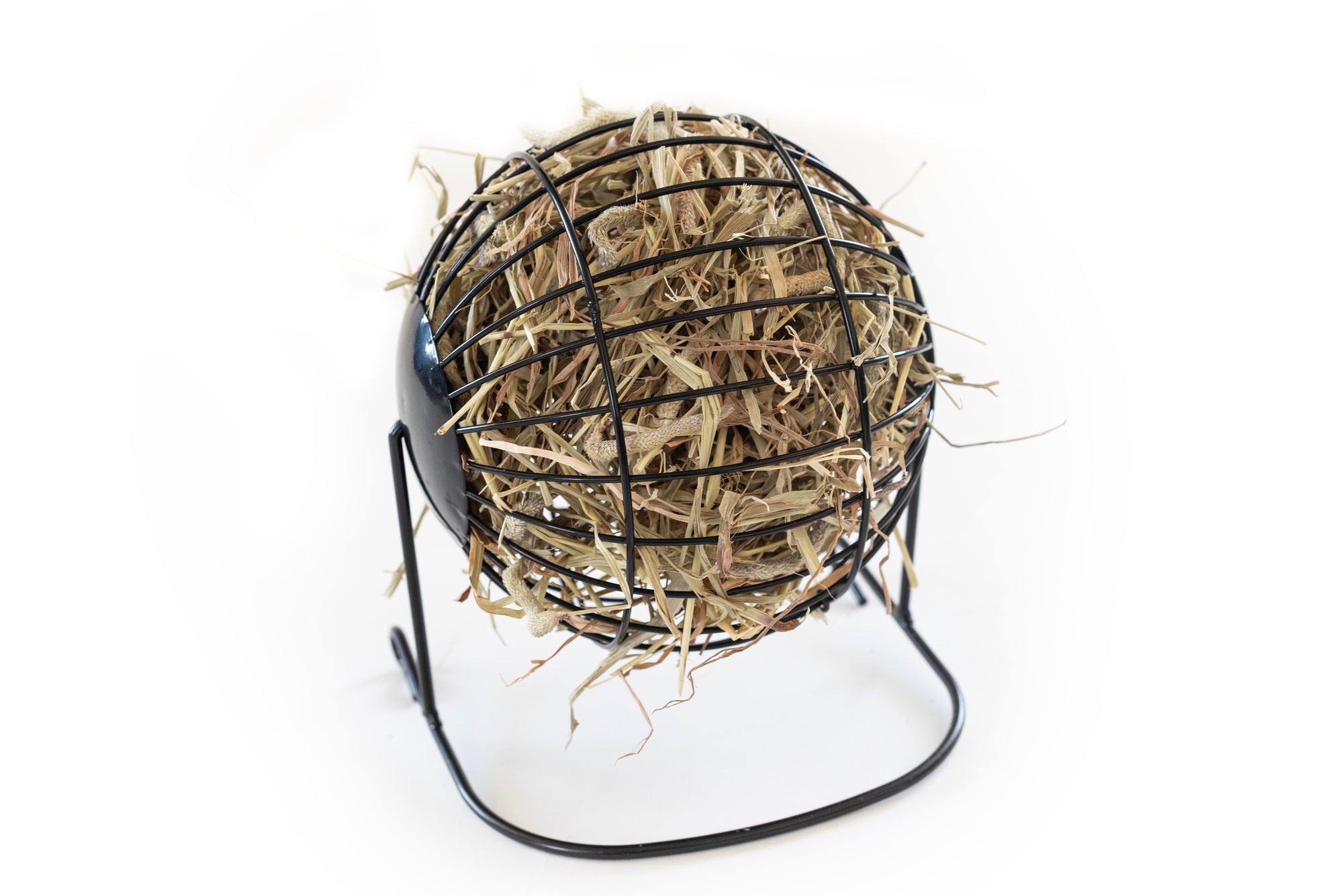 The Forager Hay Feeder Topflite with hay
