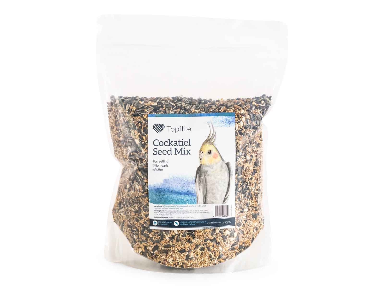 Topflite Cockatiel Seed Mix 2kg